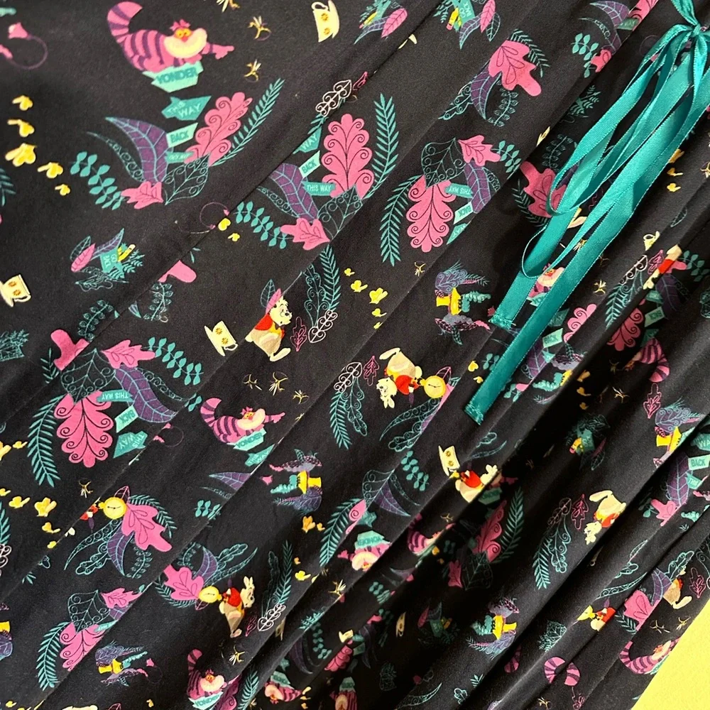 Elegant Purple and Blue Floral Dress - Picture 3 of 7